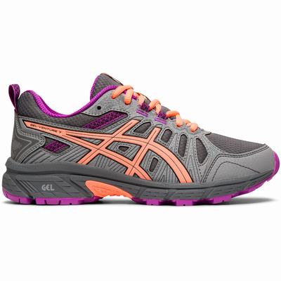 Gyerek Asics Gel-Venture 7 GS Terepfutó Cipő AS8347920 Szürke/Rózsaszín